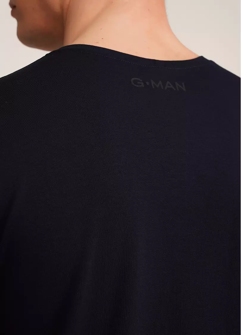 Мужская футболка из хлопка G-MAN 4601/010 navy (синий)