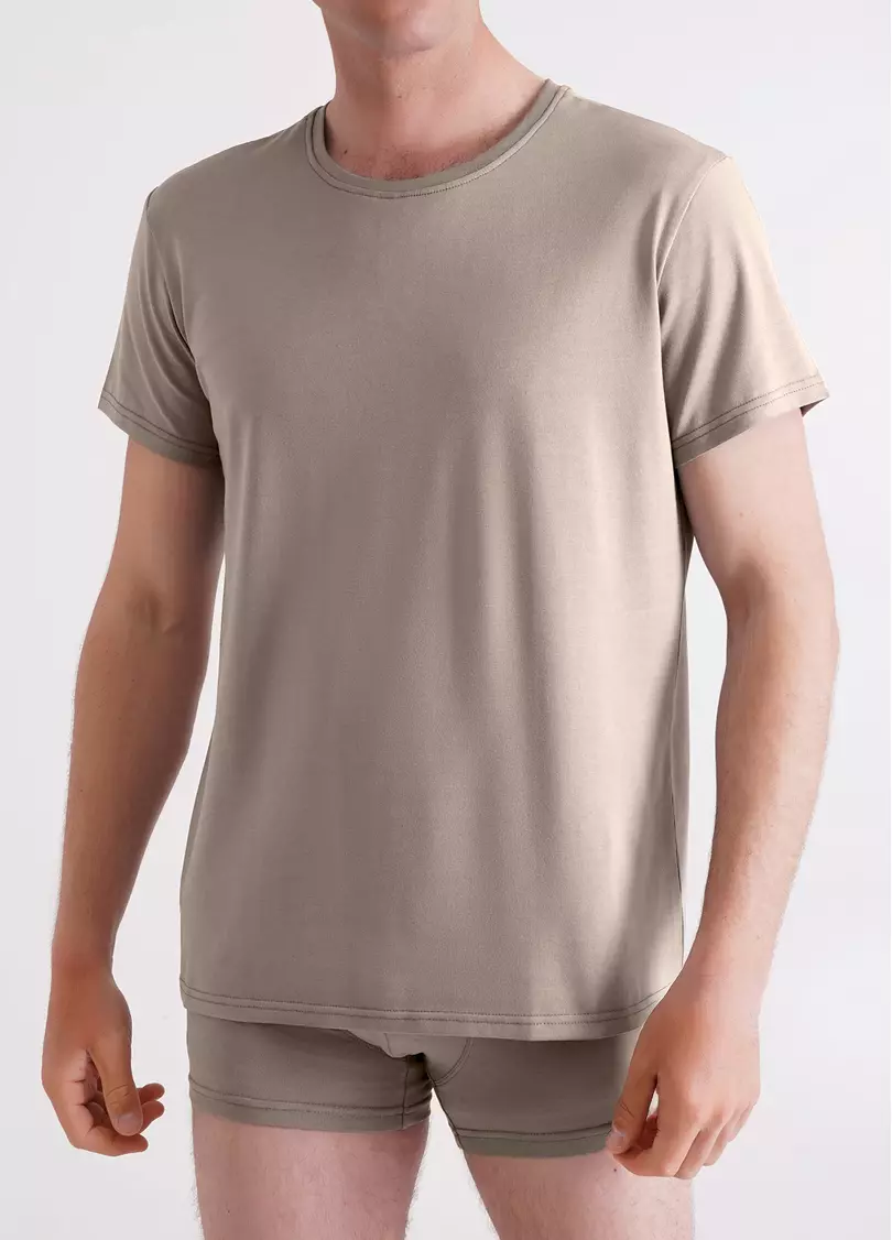 Футболка чоловіча G-MAN 4603/010 linen beige (бежевий)