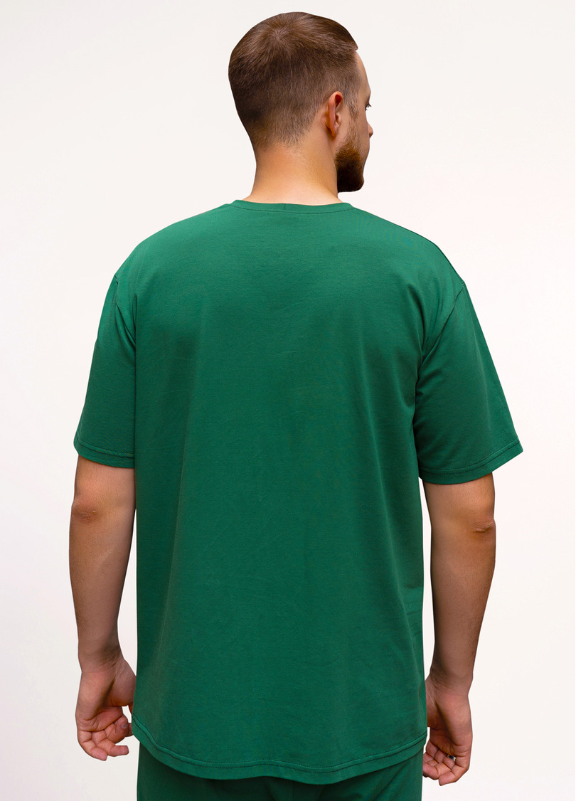 Чоловіча футболка з принтом STREET SEAL 4602/010 pine green (зелений)