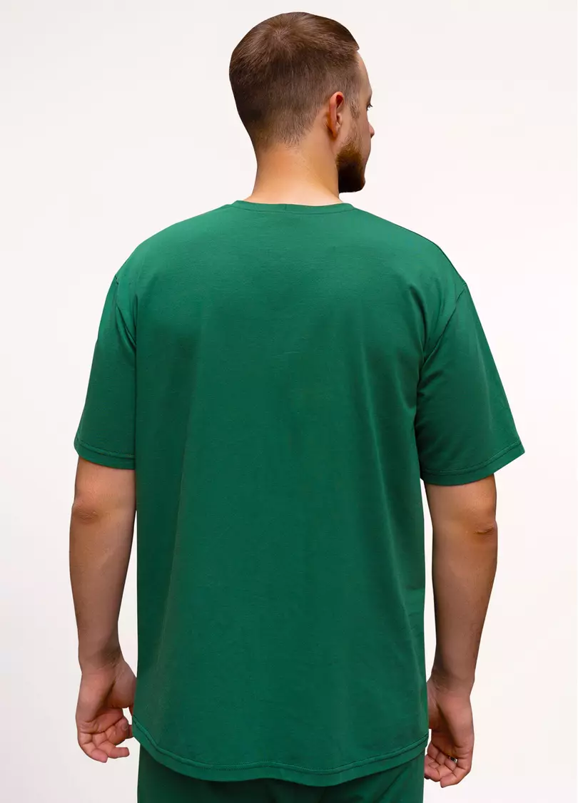 Мужская футболка с принтом STREET SEAL 4602/010 pine green (зеленый)