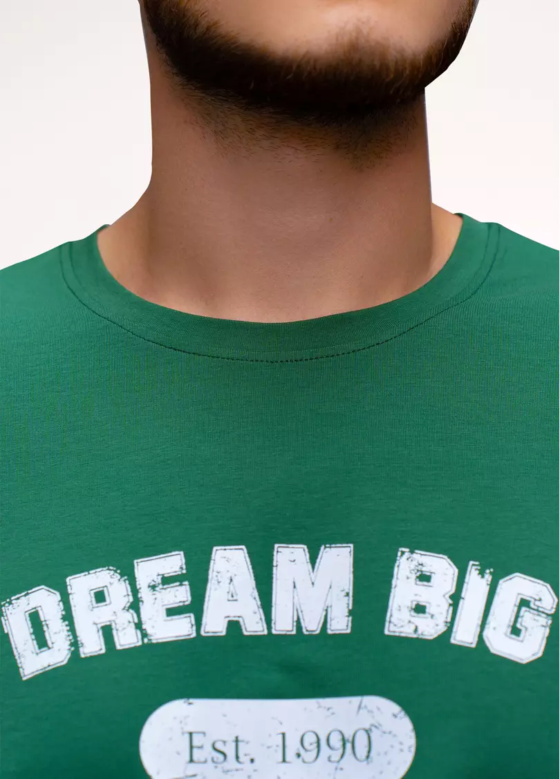 Мужская футболка с принтом STREET SEAL 4602/010 pine green (зеленый)