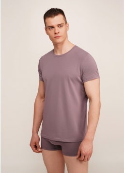 Чоловіча футболка бавовняна T-SHIRT CLASSIC MEN 4601/010 muted mauve (рожевий)