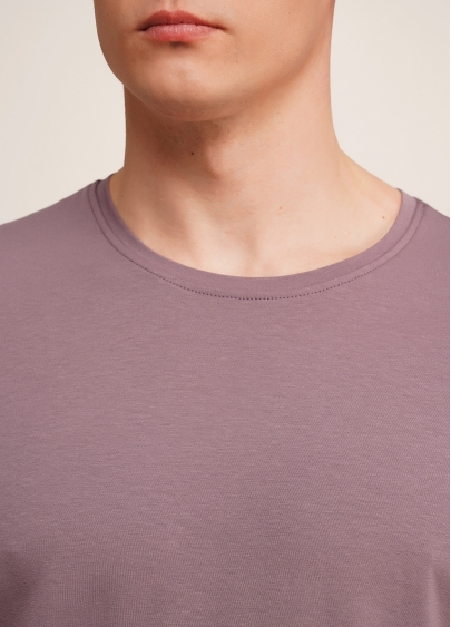 Чоловіча футболка бавовняна T-SHIRT CLASSIC MEN 4601/010 muted mauve (рожевий)