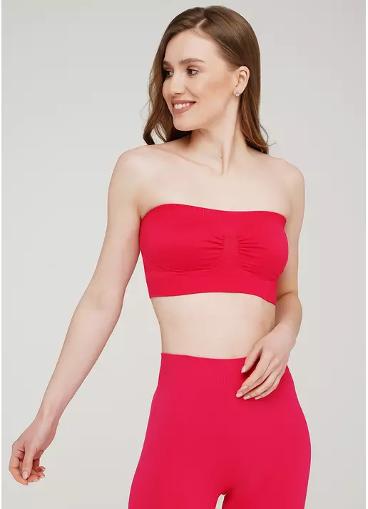 Топ бандо BANDEAU (яскраво-рожевий)