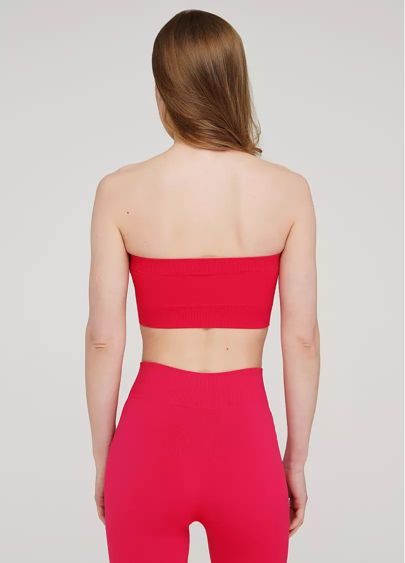 Топ бандо BANDEAU (ярко-розовый)