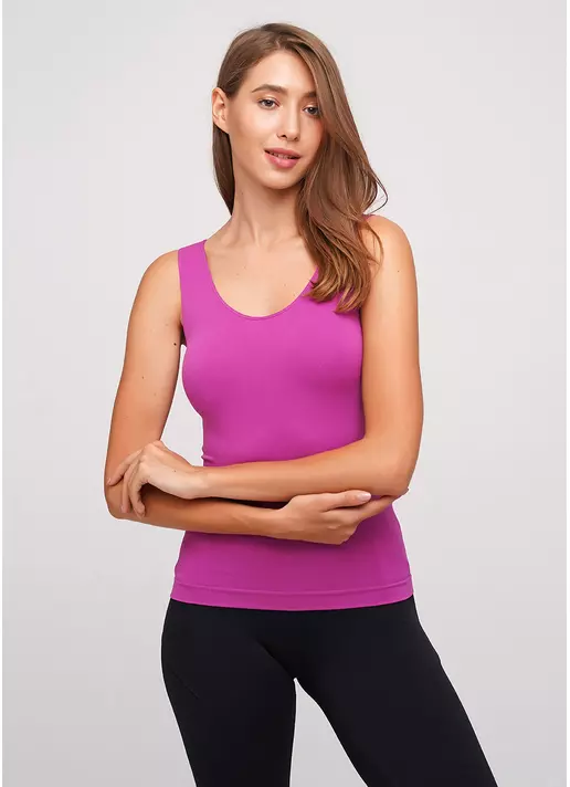 Женская майка CANOTTA SCOLLO TONDO bellflower (фиолетовый)