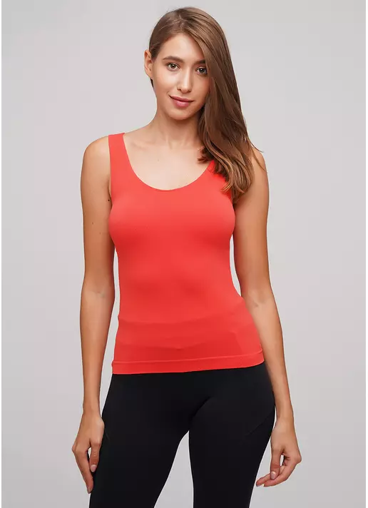 Женская майка CANOTTA SCOLLO TONDO flame (оранжевый)