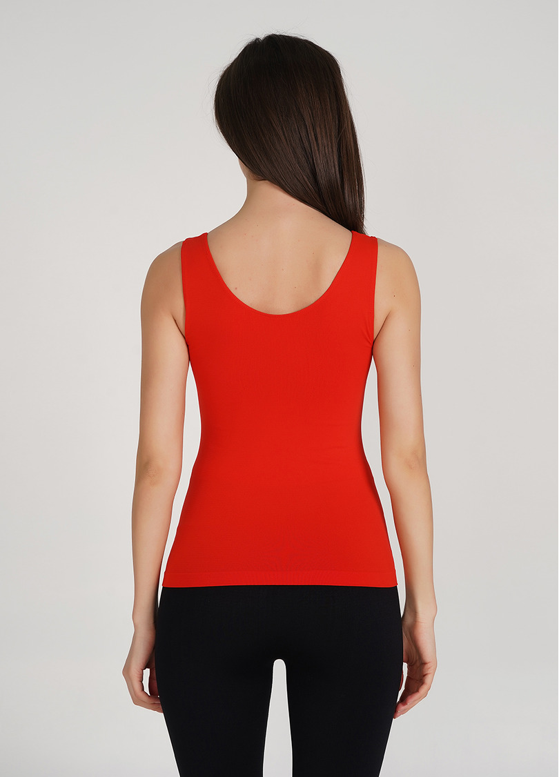 Жіноча майка CANOTTA SCOLLO TONDO flame scarlet (помаранчевий)