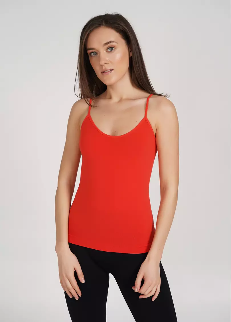 Бесшовная майка для женщин CARACO flame (оранжевый)