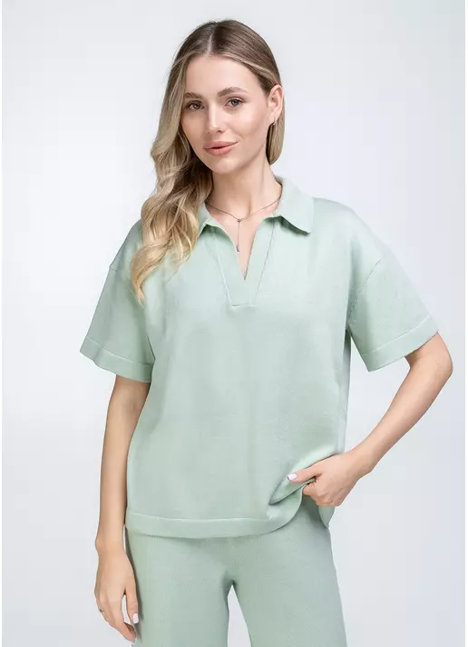 Поло з в'язаного трикотажу FREYJA CTN 7501/230 (зелений)