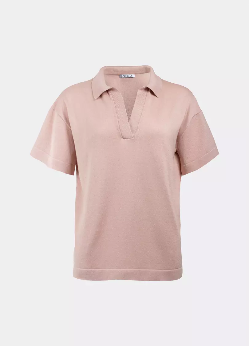 Поло з в'язаного трикотажу FREYJA CTN 7501/230 (рожевий)