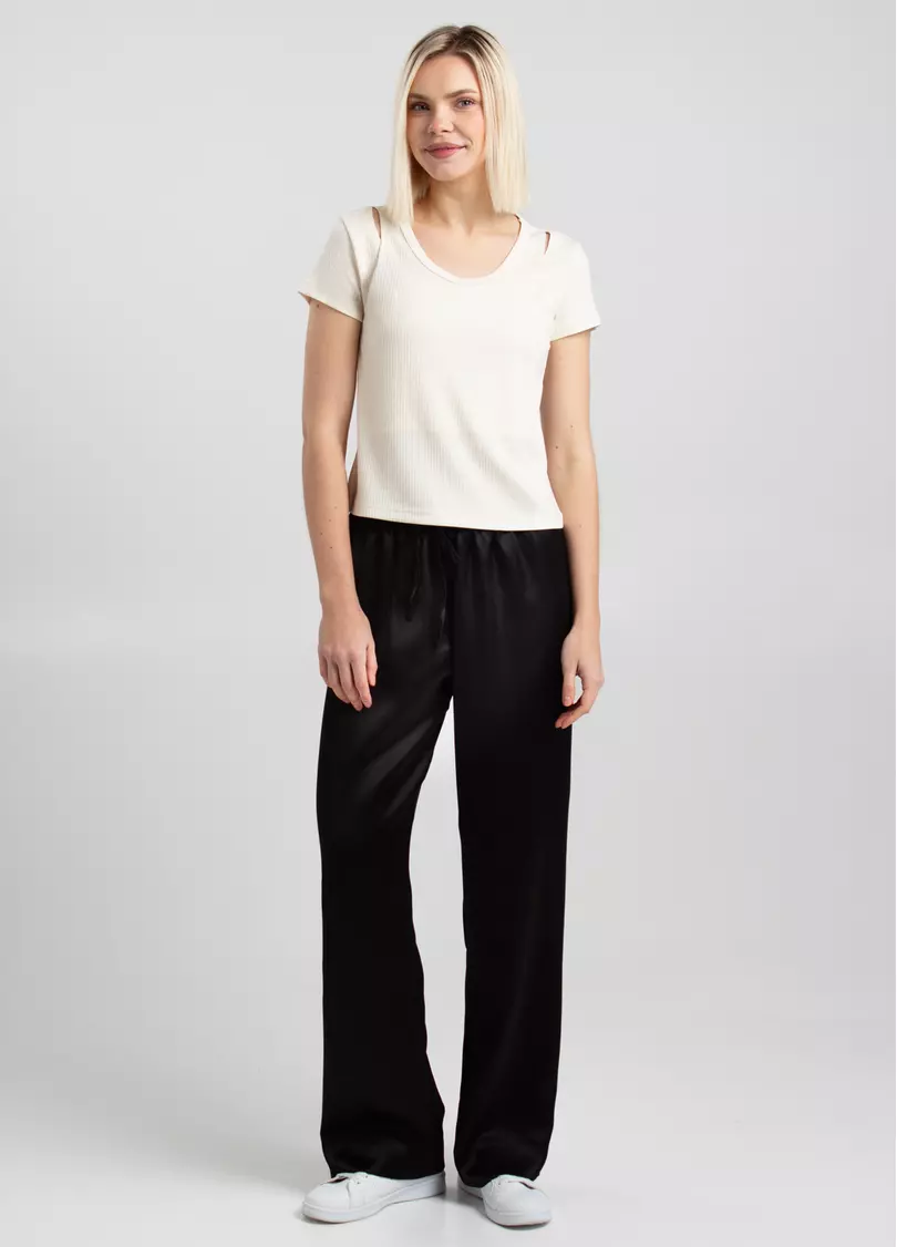 Футболка з імітацією майки LIGHT ESSENTIAL 4823/320 light cream (молочний)