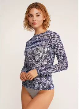 Лонгслів сітка в піксель PIXEL MESH 7001/070 moonlight blue (блакитний)