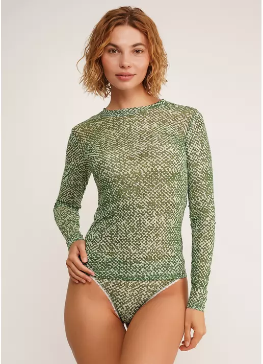 Лонгслів сітка в піксель PIXEL MESH 7001/070 pale green (зелений)