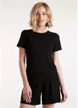 Футболка в рубчик бавовняна RIB 4804/010 black (чорний)