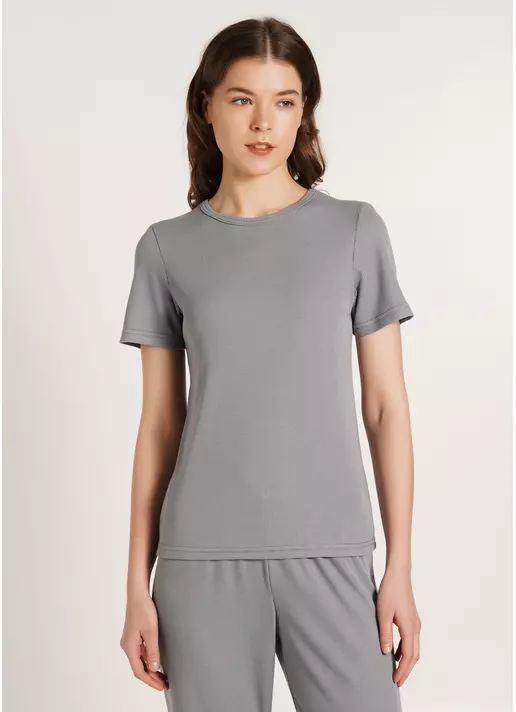 Футболка в рубчик бавовняна RIB 4804/010 grey (сірий) Футболка в рубчик бавовняна RIB 4804/010 grey (сірий)