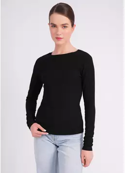 Лонгслів з жатки RUMPLE RICH 7002/260 black (чорний) Лонгслів з жатки RUMPLE RICH 7002/260 black (чорний)