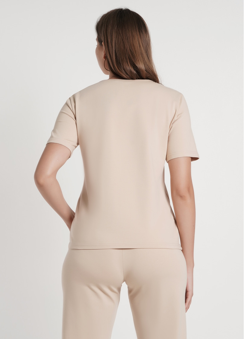 Футболка піжамна з карманом SPRING FLOWERS 4805/010 beige (бежевий)