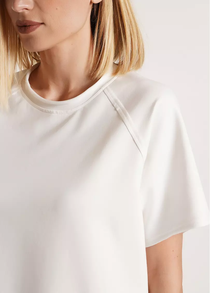 Футболка оверсайз из двухнитки STREET STYLE 4813/180 milk (белый)