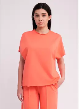 Футболка-кімоно з бавовни STREET STYLE 4814/180 dried carrot (помаранчевий) Футболка-кімоно з бавовни STREET STYLE 4814/180 dried carrot (помаранчевий)