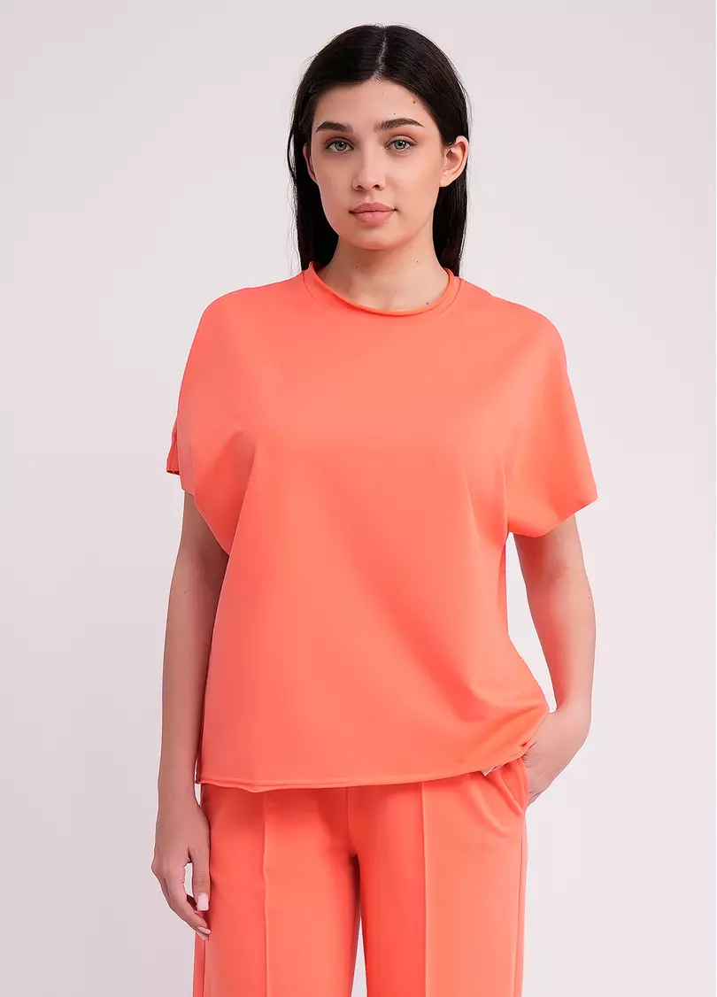 Футболка-кимоно из хлопка STREET STYLE 4814/180 dried carrot (оранжевый)