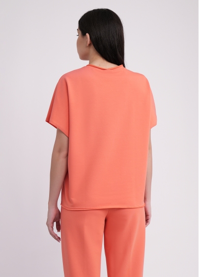 Футболка-кімоно з бавовни STREET STYLE 4814/180 dried carrot (помаранчевий)