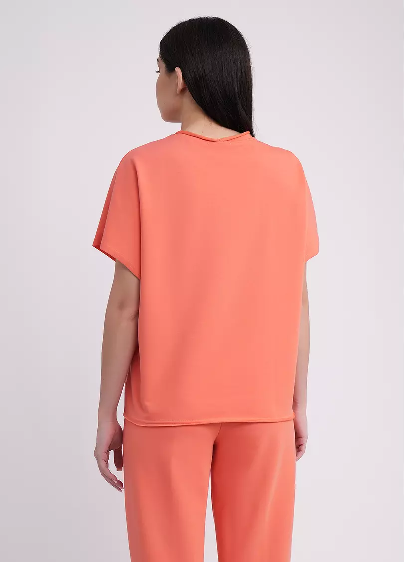 Футболка-кимоно из хлопка STREET STYLE 4814/180 dried carrot (оранжевый)