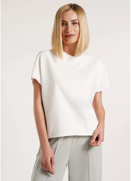 Футболка-кимоно из хлопка STREET STYLE 4814/180 milk (белый)