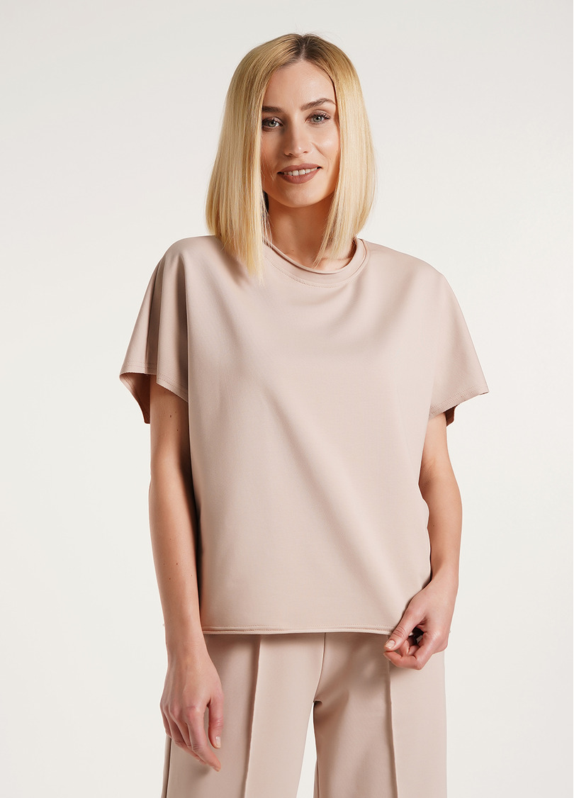 Футболка-кимоно из хлопка STREET STYLE 4814/180 nude (бежевый)