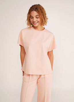 Футболка-кимоно из хлопка STREET STYLE 4814/180 peach pink (розовый)
