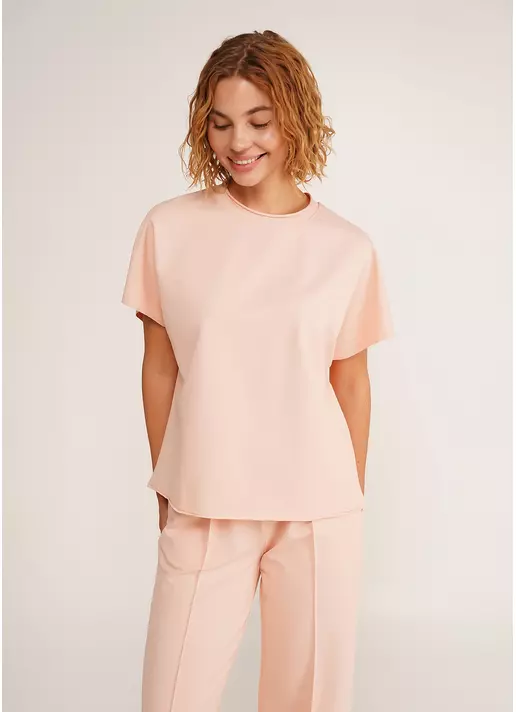 Футболка-кимоно из хлопка STREET STYLE 4814/180 peach pink (розовый)