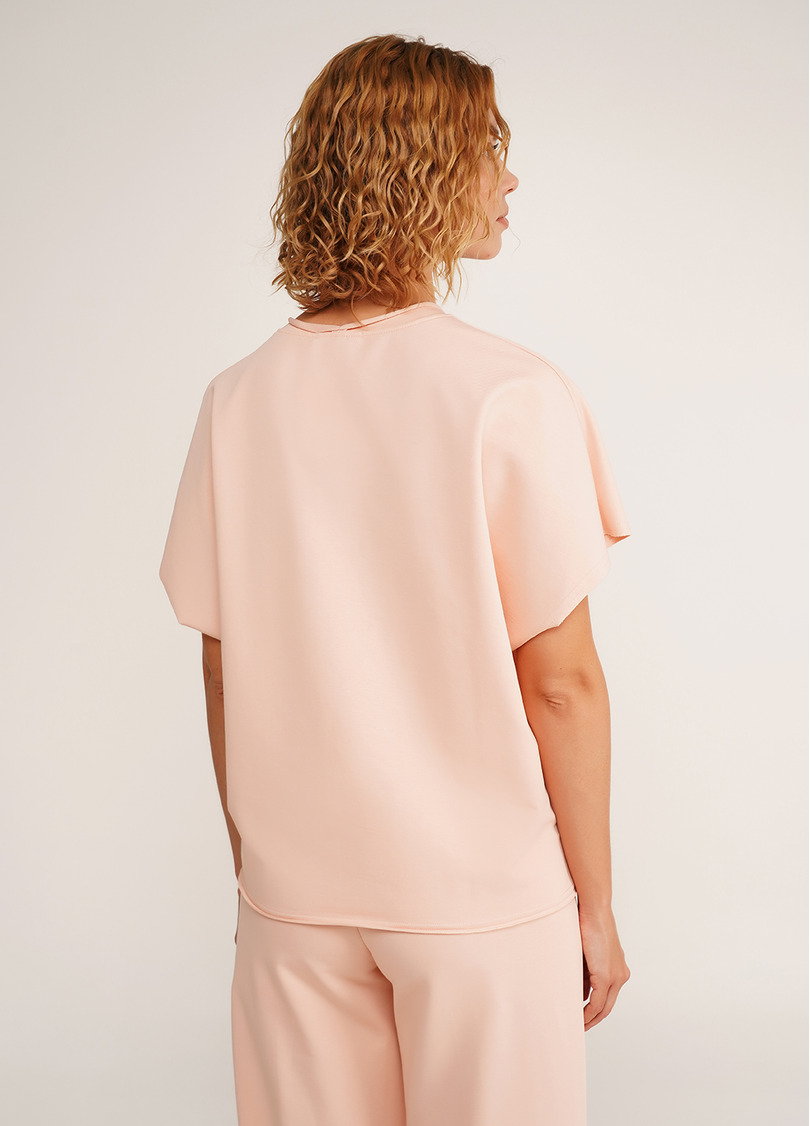 Футболка-кімоно з бавовни STREET STYLE 4814/180 peach pink (рожевий)