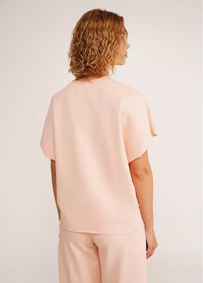 Футболка-кімоно з бавовни STREET STYLE 4814/180 peach pink (рожевий)