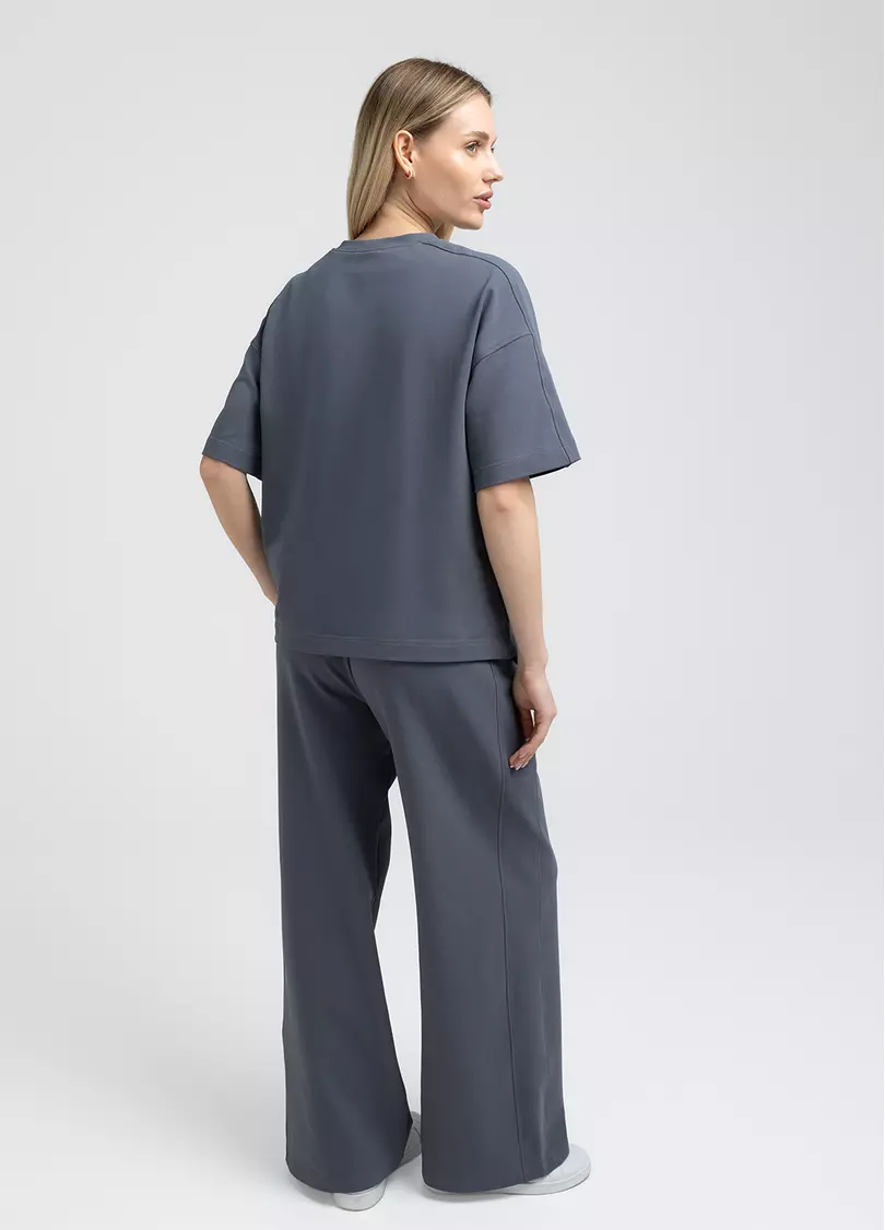 Футболка оверсайз STREET STYLE 4827/180 dark shadow (серый)