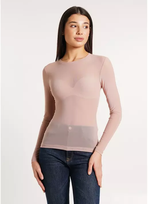 Лонгслів з сітки Safari 4902/07 nude (бежевий) Лонгслів з сітки Safari 4902/07 nude (бежевий)