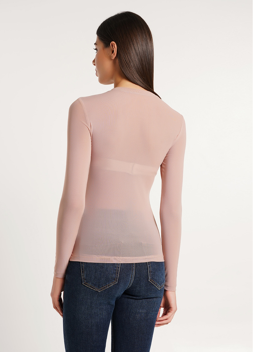 Лонгслив из сетки Safari 4902/07 nude (бежевый)