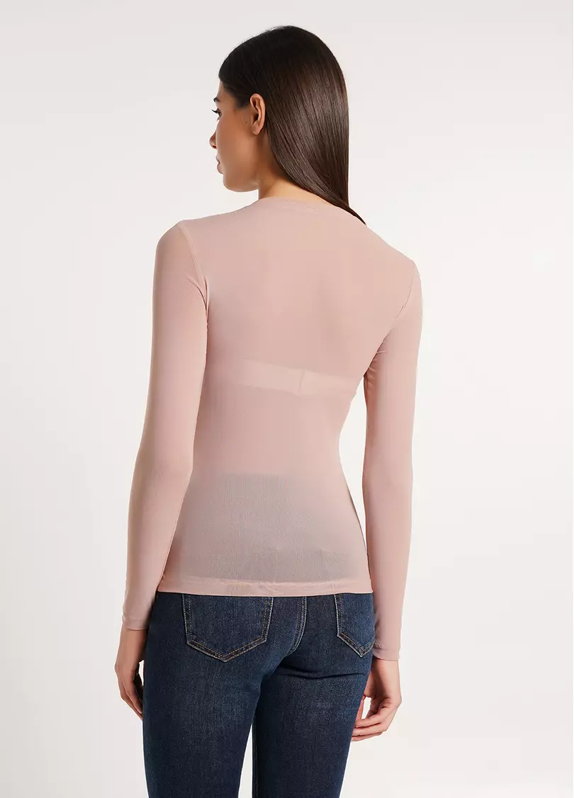 Лонгслив из сетки Safari 4902/07 nude (бежевый)