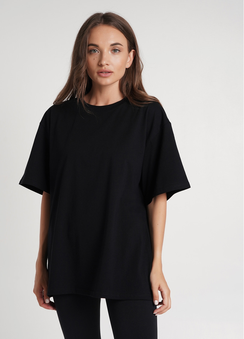 Футболка оверсайз T-SHIRT BASIC 4806/010 black (чорний)