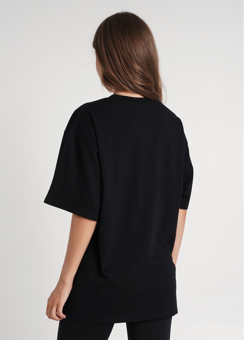Футболка оверсайз T-SHIRT BASIC 4806/010 black (чорний)