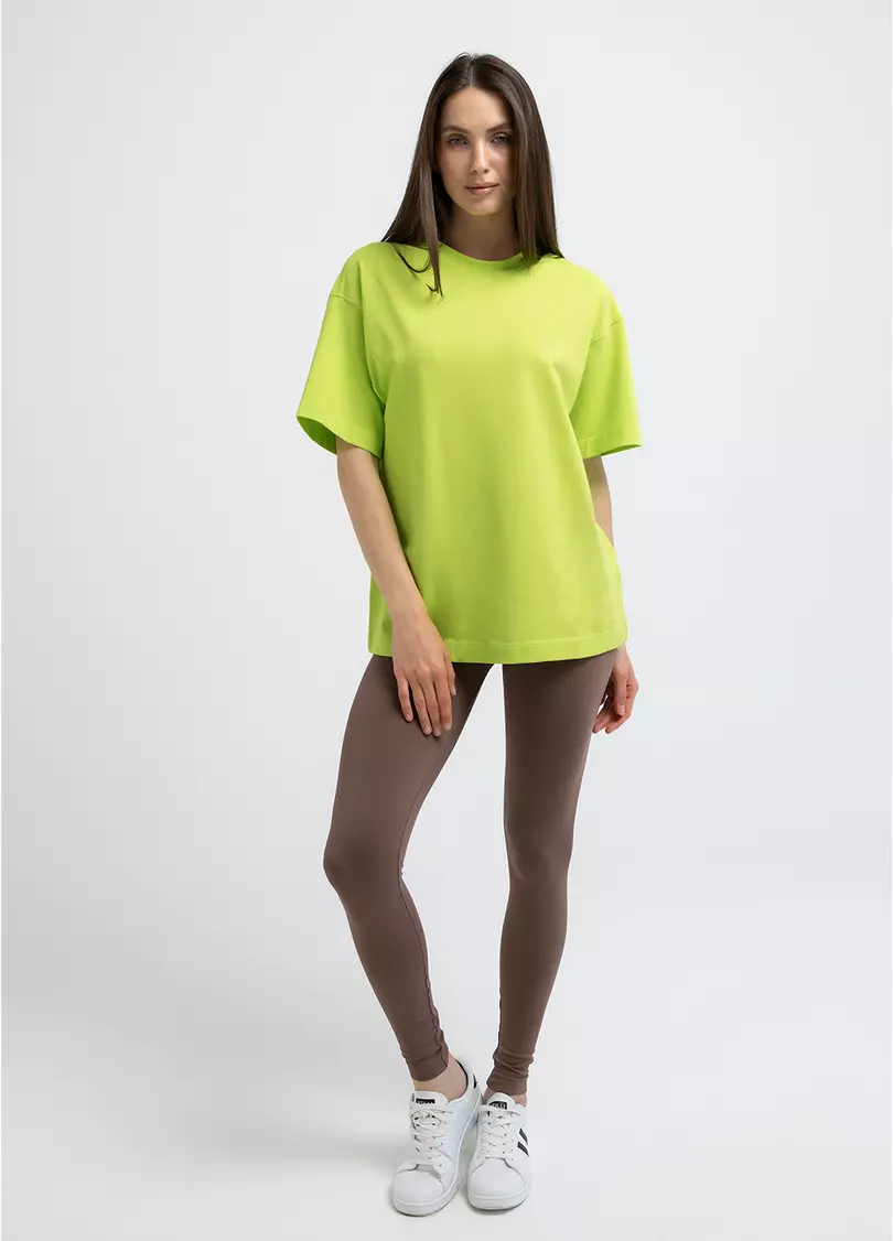 Футболка оверсайз T-SHIRT BASIC 4825/010 apple green (зеленый)