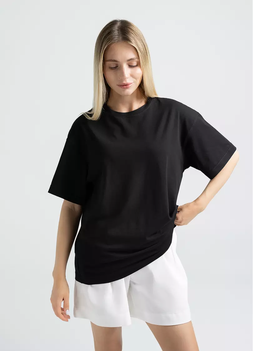 Футболка оверсайз T-SHIRT BASIC, чорна