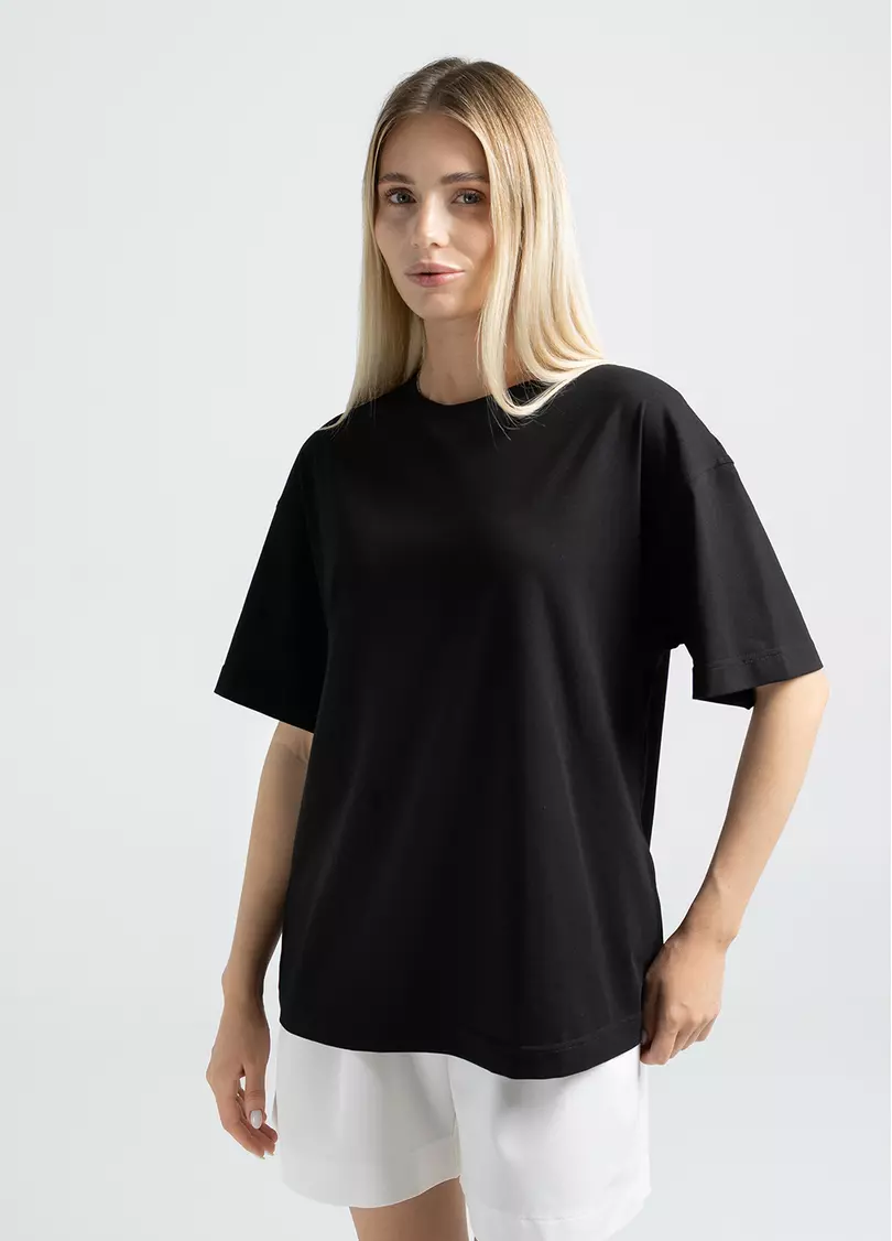 Футболка оверсайз T-SHIRT BASIC, чорна