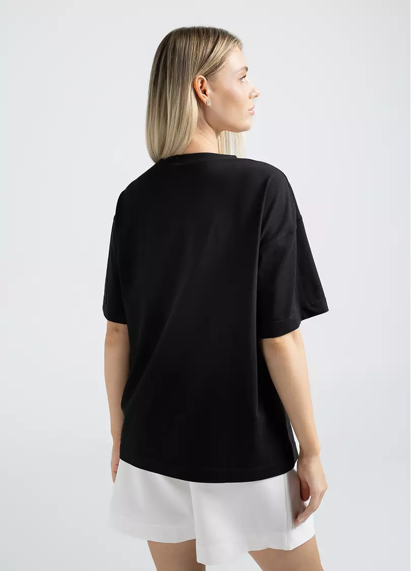 Футболка оверсайз T-SHIRT BASIC, чорна