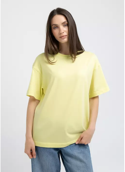 Футболка оверсайз T-SHIRT BASIC 4825/010 lemon (жовтий) Футболка оверсайз T-SHIRT BASIC 4825/010 lemon (жовтий)