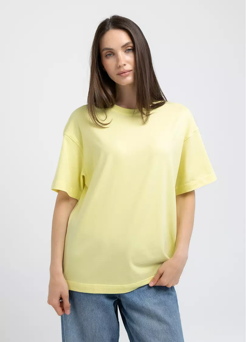 Футболка оверсайз T-SHIRT BASIC 4825/010 lemon (желтый)