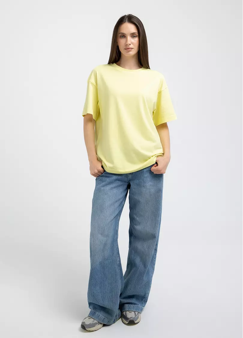Футболка оверсайз T-SHIRT BASIC 4825/010 lemon (желтый)
