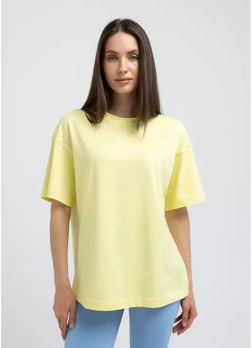 Футболка оверсайз T-SHIRT BASIC 4825/010 lemon (желтый)