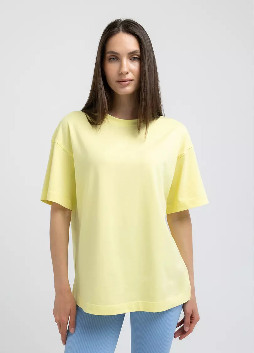 Футболка оверсайз T-SHIRT BASIC 4825/010 lemon (желтый)