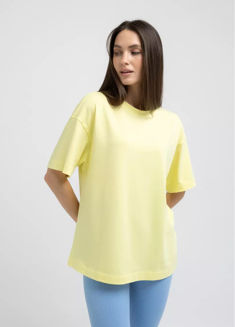Футболка оверсайз T-SHIRT BASIC 4825/010 lemon (желтый)
