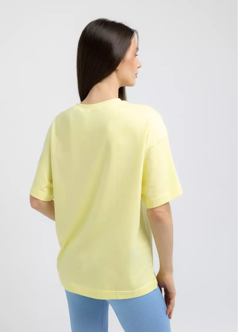 Футболка оверсайз T-SHIRT BASIC 4825/010 lemon (желтый)